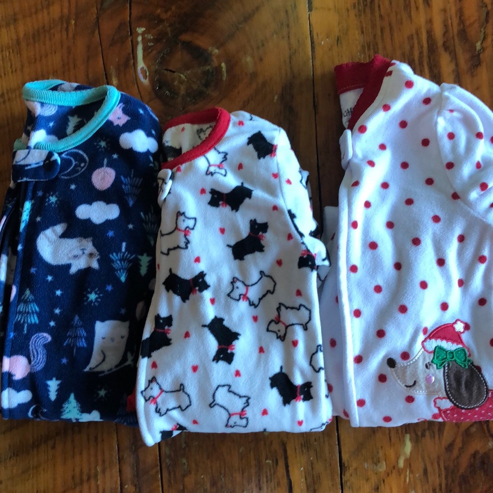 Carters christmas winter pajamas